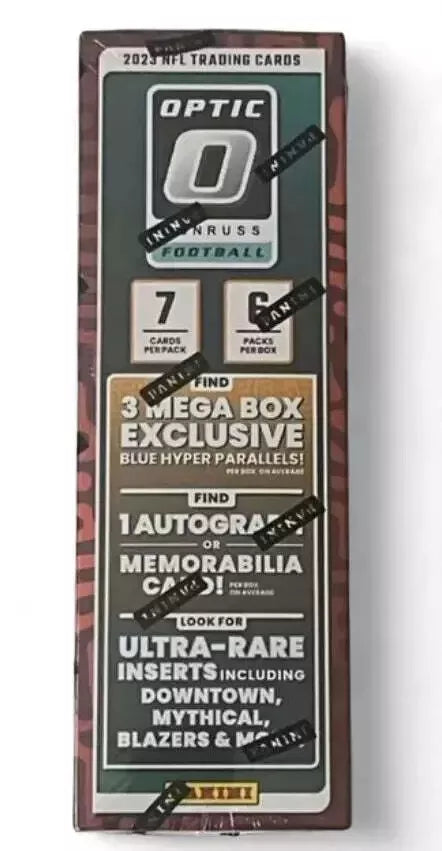 NFL 2023 Donruss Optic Football Hobby Mega Box (1 Autograph)
