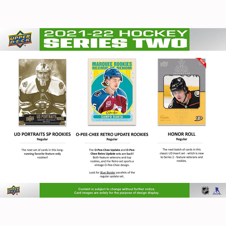 NHL 2021-22 Upper Deck Series 2 Hockey Blaster Box