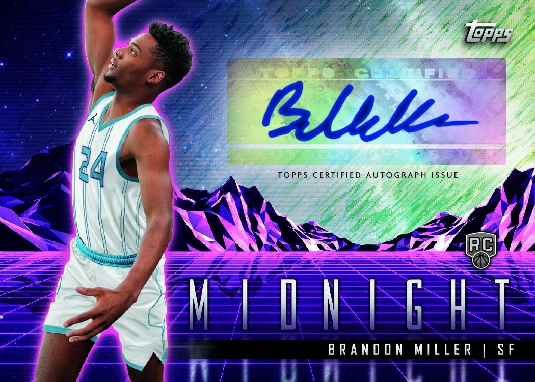 NBA 2023/24 Topps Midnight Basketball - Hobby Box (3 Autogramme)