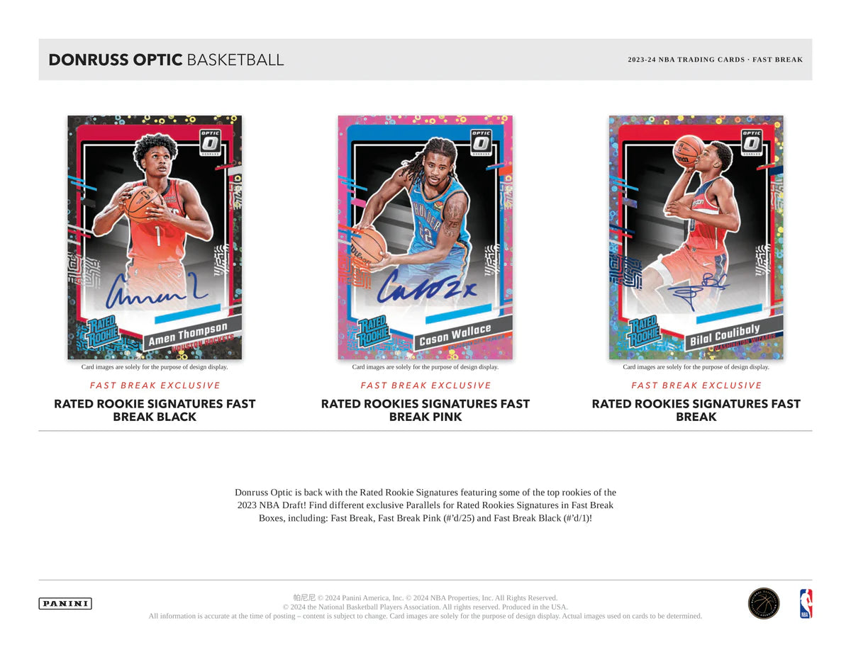 NBA 2023-24 Donruss OPTIC FASTBREAK Basketball Box (1 Auto)