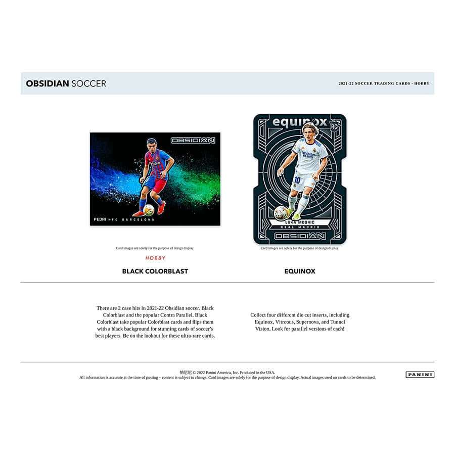 SOCCER 2021-22 Panini Obsidian Hobby Box