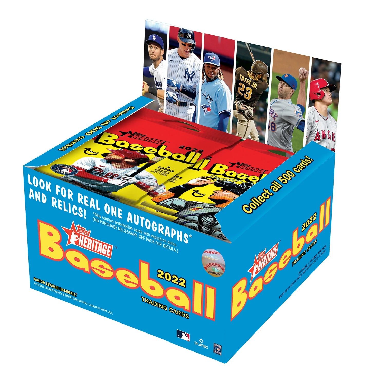 BASEBALL 2022 Topps Heritage Baseball Display Box Retail