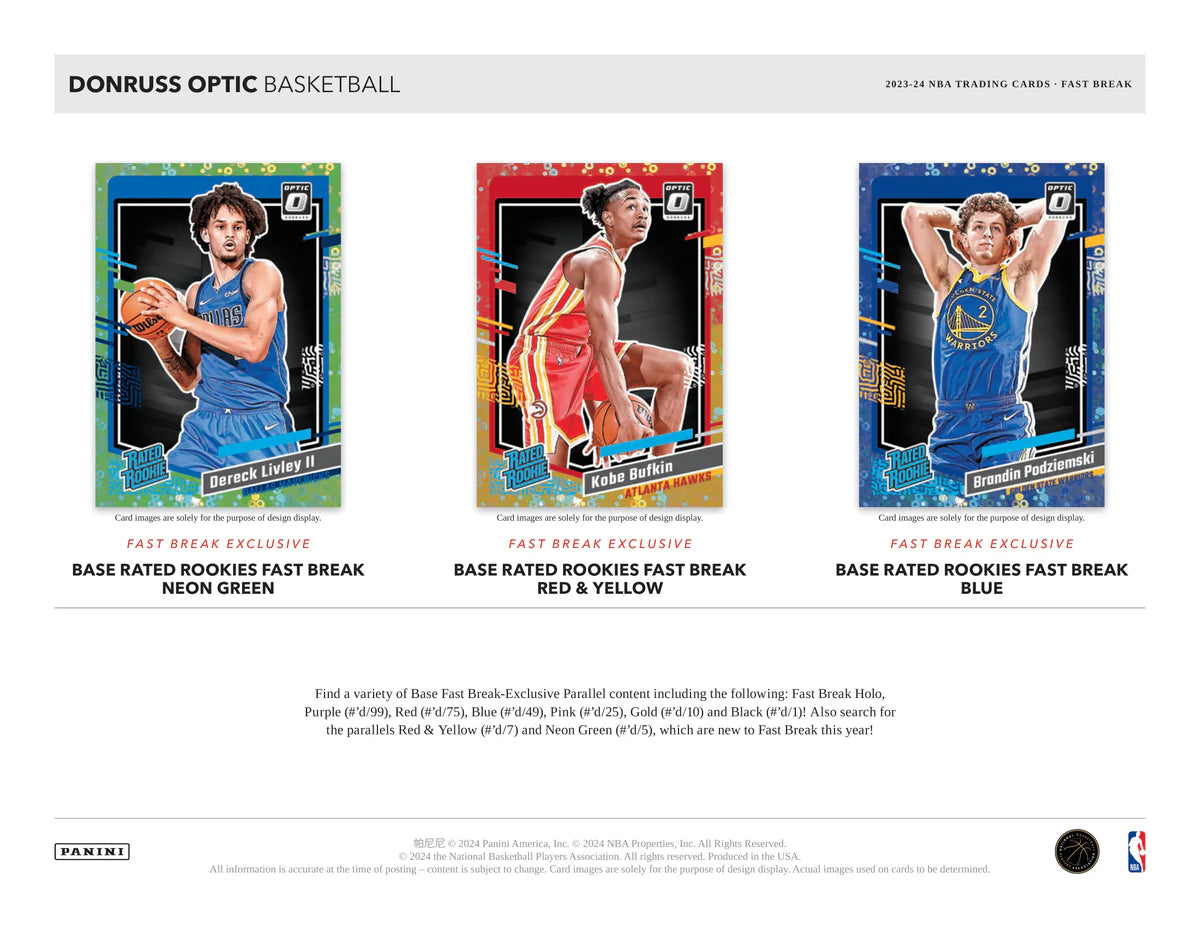NBA 2023-24 Donruss OPTIC FASTBREAK Basketball Box (1 Auto)