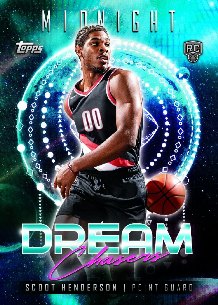 NBA 2023/24 Topps Midnight Basketball - Hobby Box (3 Autogramme)