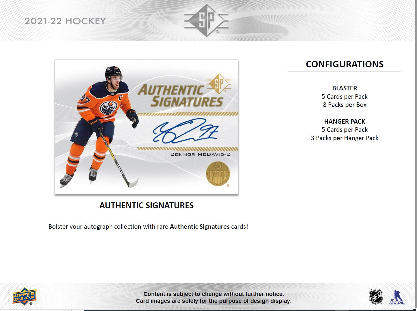 NHL 2021-22 SP Hockey ( Mass Blaster) Box