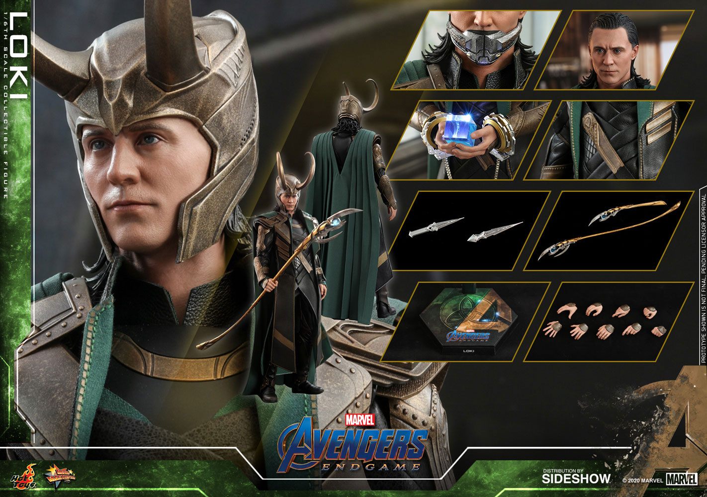 FIGUR Avengers: Endgame Movie Masterpiece Series PVC Actionfigur 1/6 Loki 31 cm