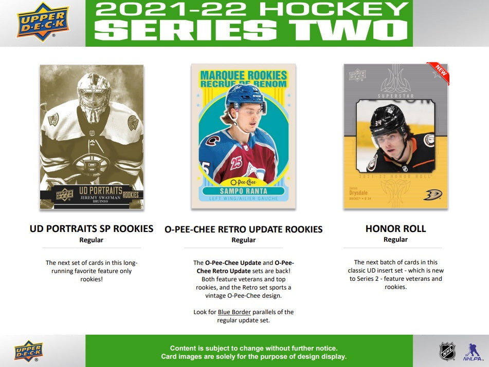 NHL 2021-22 Upper Deck Series 2 Hockey Retail Foil Box