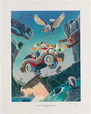 BARKS LITHOGRAPHIE Leaving Their Cares Behind (Signed Limited Edition, 350 Ex)
