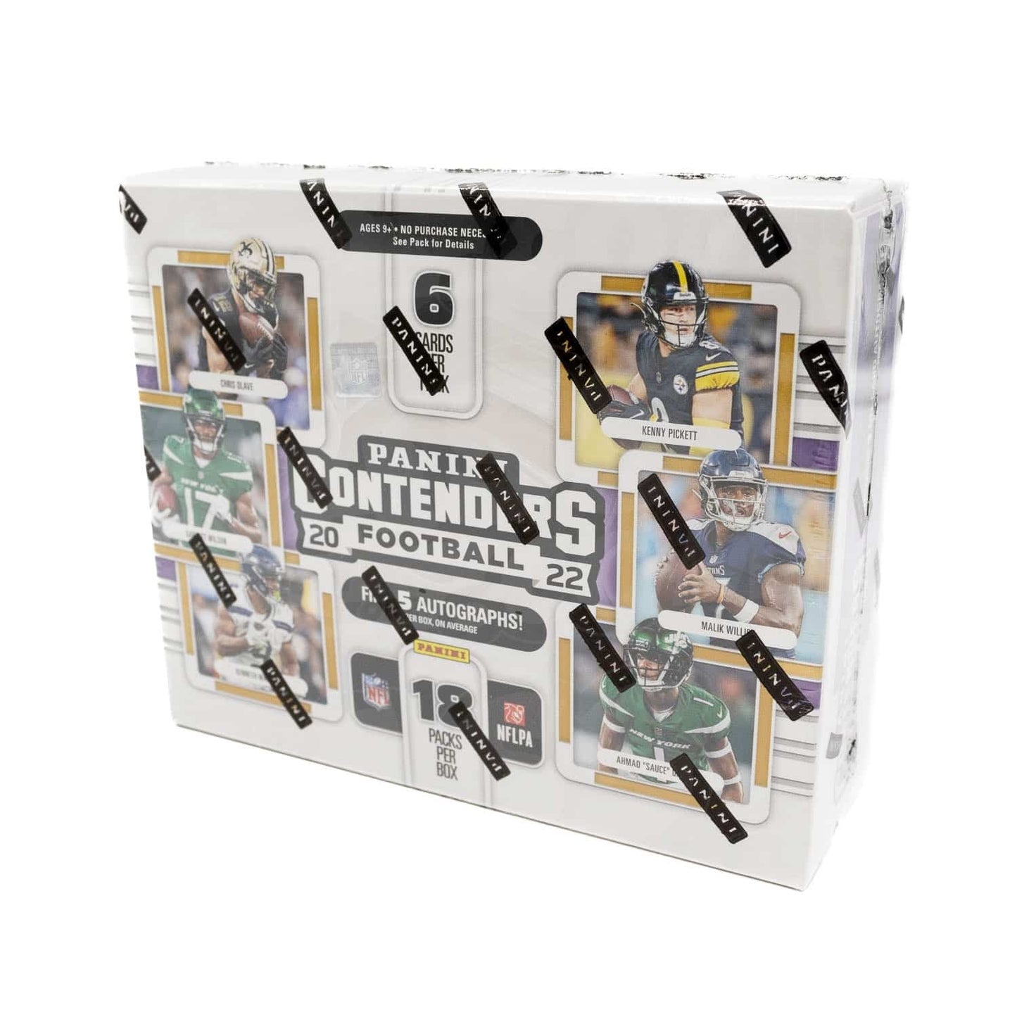 NFL 2022 Panini Contenders Football Box (18/6) 5 Autographs !!!