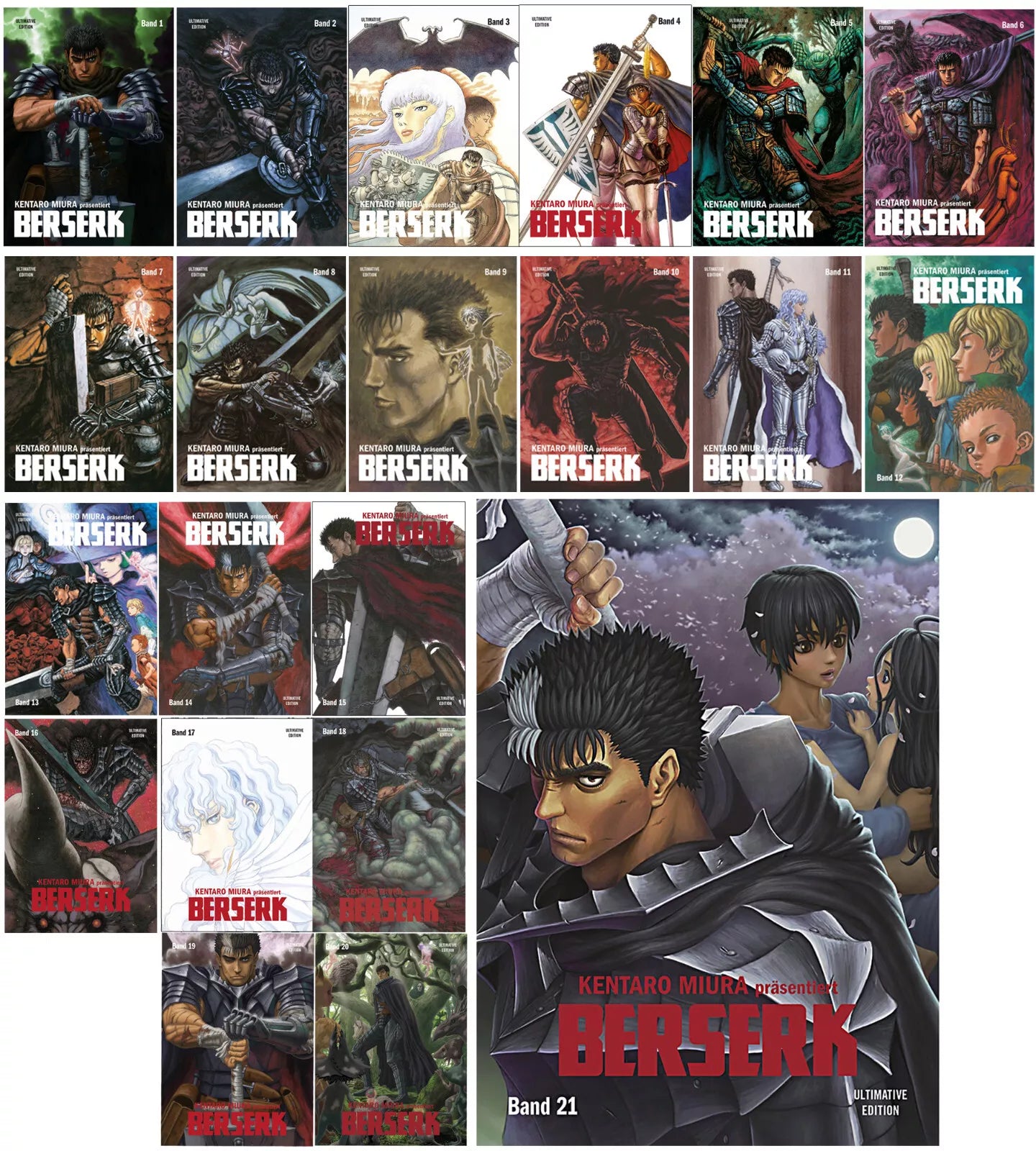 Berserk Ultimative Edition Band 1 - 21 Panini DE