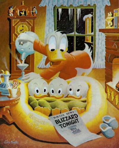 BARKS LITHOGRAPHIE Blizzard Tonight Signed Limited Edition Lithograph (1990) 595 Ex
