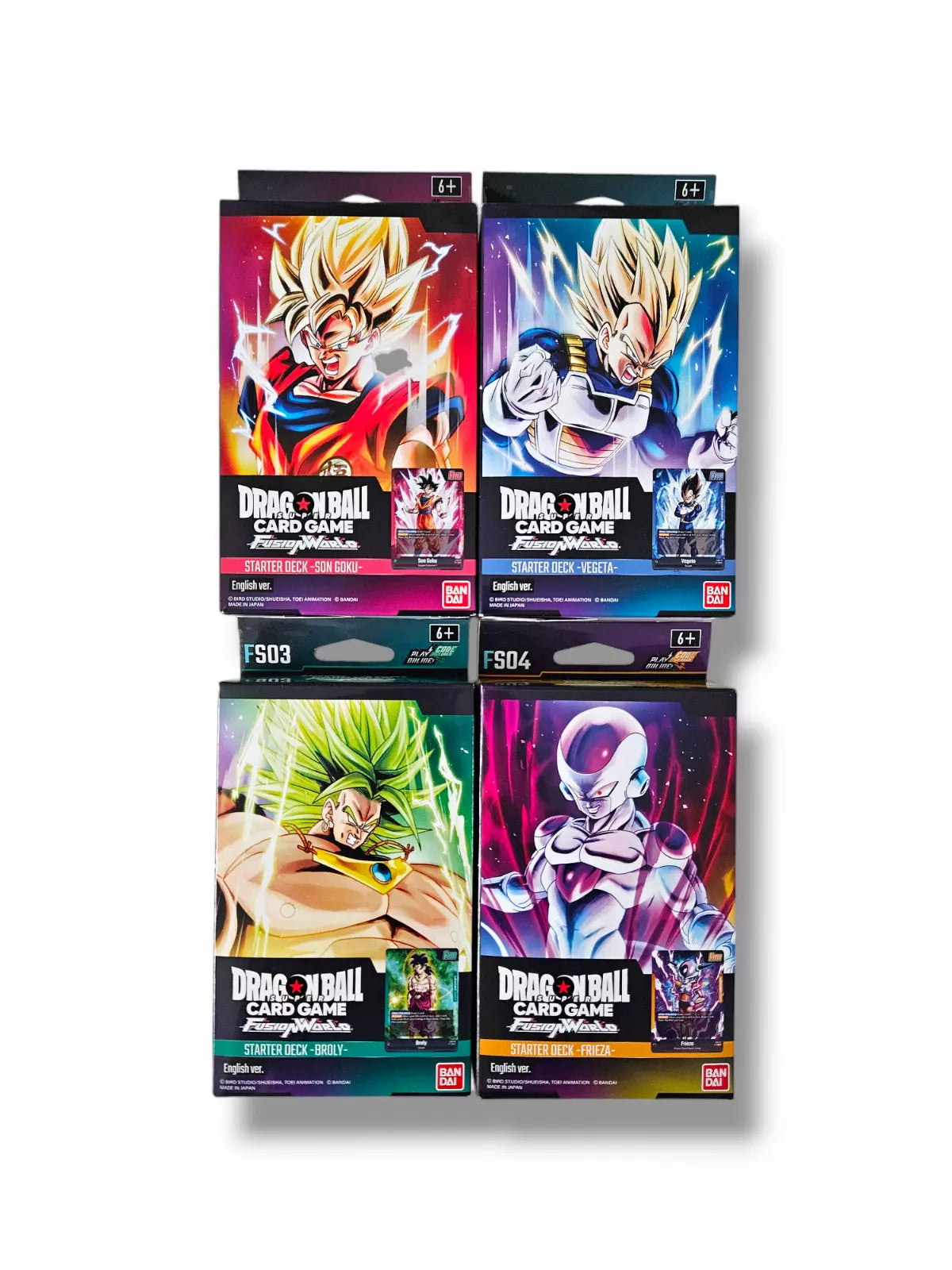 DRAGONBALL Super Fusion World Starter Deck 1-4 EN