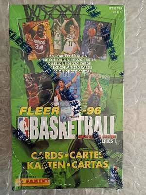 NBA 1995-96 Fleer Basketball Trading Cards Series 1 Sealed Box 48 Packs