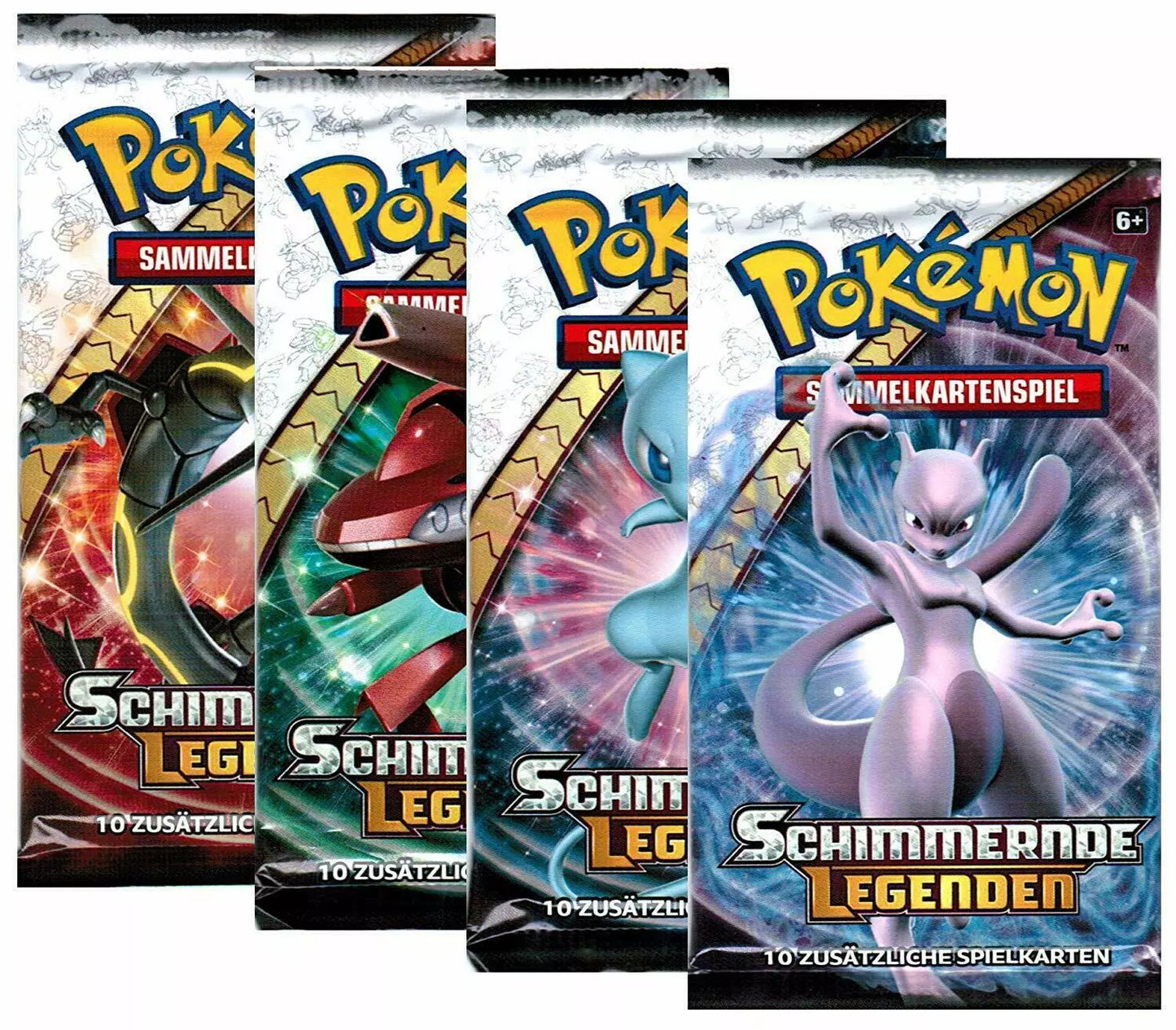 POKEMON Schimmernde Legenden 4 Booster DEUTSCH