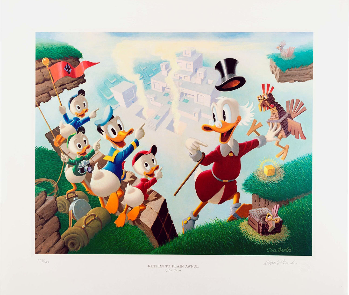BARKS LITHOGRAPHIE Return to Plain Awful (Signed Limited Edition, 345 Ex)