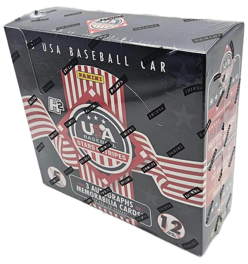 MLB 2025 Panini USA Stars & Stripes Baseball Hobby Hybrid H2 Box (3 Autographed or Memo)