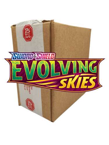 POKEMON 24 x Evolving Skies Sleeved Booster Case EN