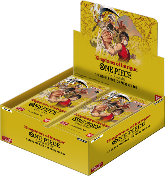 ONE PIECE TCG 5x Booster KINGDOMS OF INTRIGUE OP04
