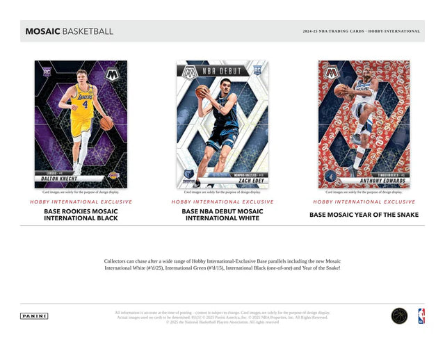 NBA 2024-25 Panini Mosaic Basketball NBA International Box