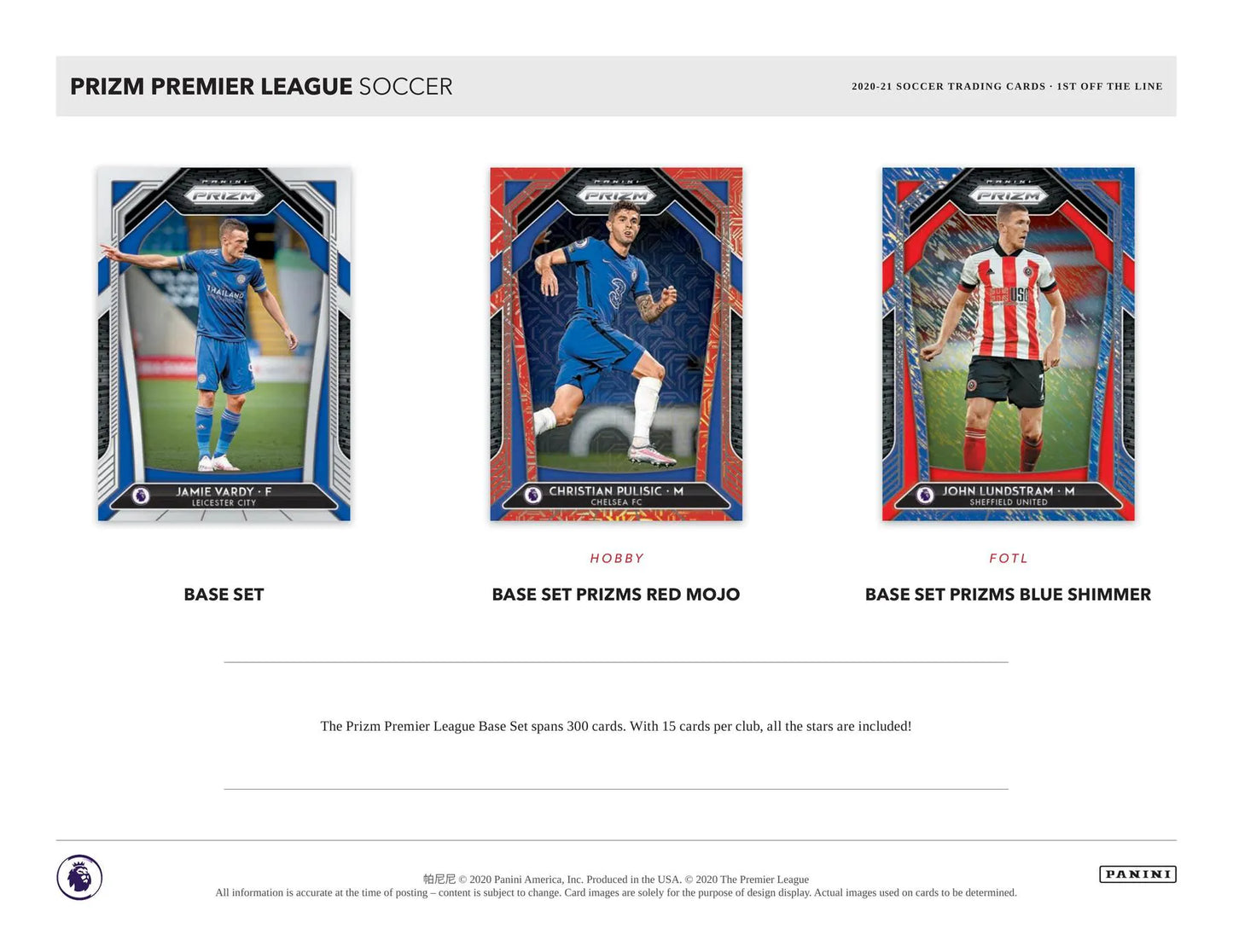 SOCCER 2020-21 Panini Prizm EPL Hobby Box