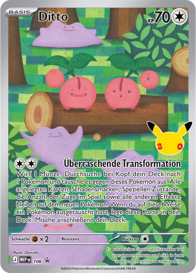 POKEMON 30 Jahre Ditto Premium-Kollektion EVT 06. November 2026