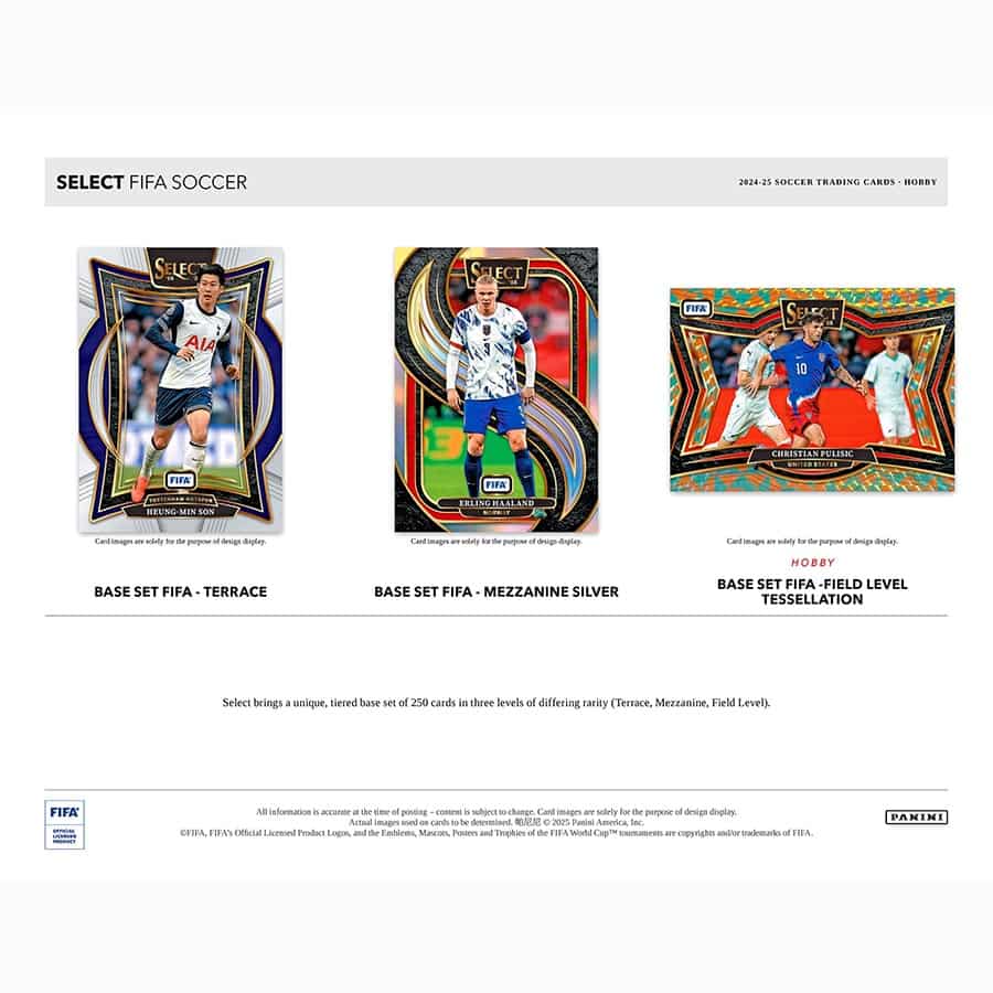 SOCCER 2024-25 Panini Select FIFA Hobby Box (3 Auto/Memo)