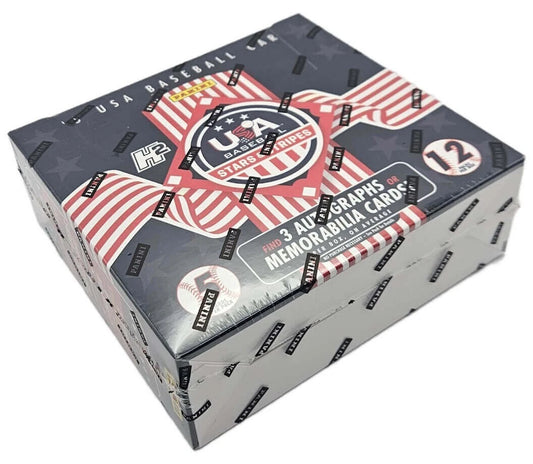 MLB 2025 Panini USA Stars & Stripes Baseball Hobby Hybrid H2 Box (3 Autographed or Memo)