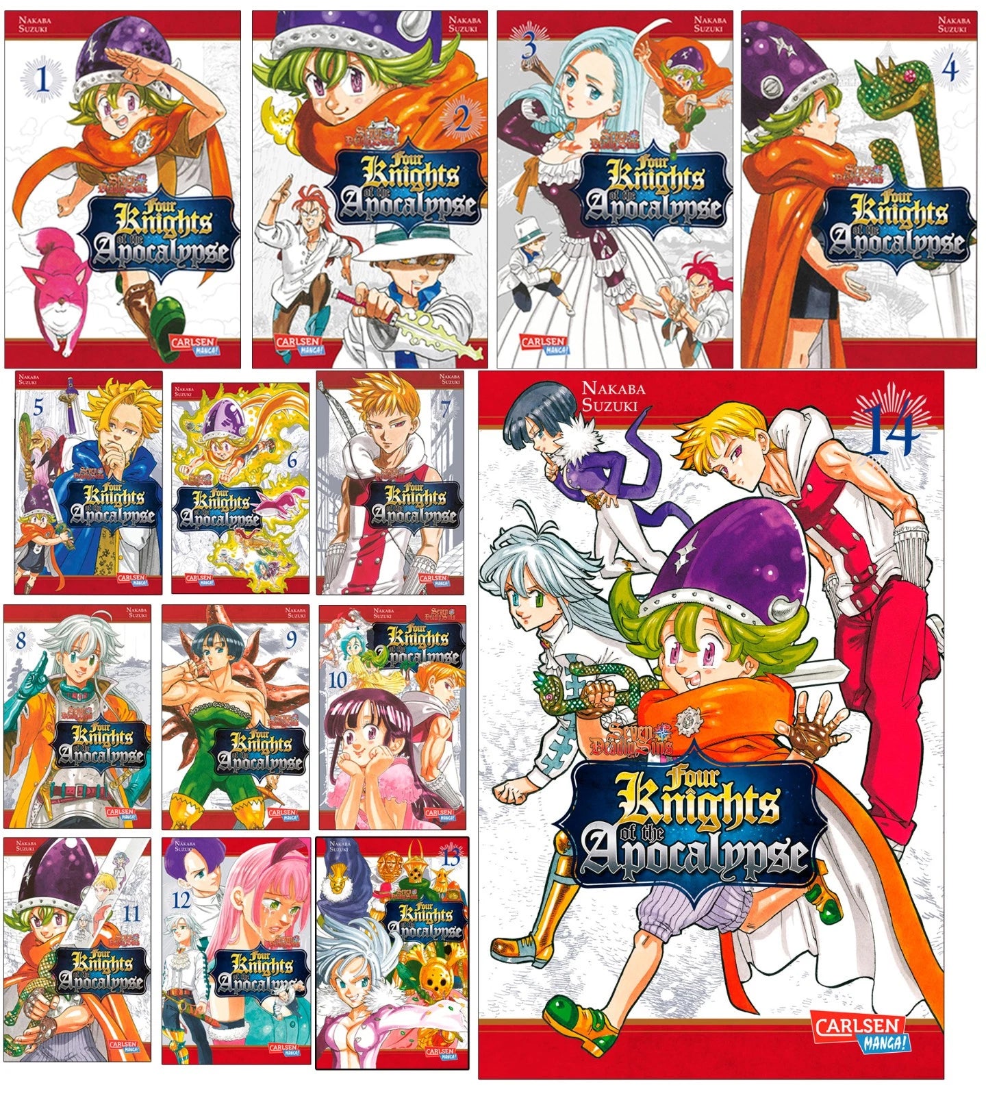Seven Deadly Sins: Four Knights of the Apocalypse Band 1-14 deutsch Carlsen