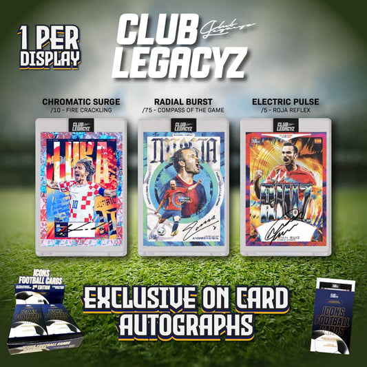 SOCCER Club Legacyz Icons 2nd Edition Football Cards Display (6 Boxes) - EN