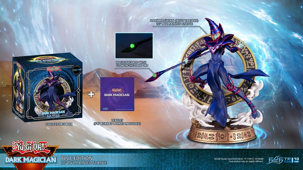 FIGUR Yu-Gi-Oh! PVC Statue Dark Magician Blue Version 29 cm