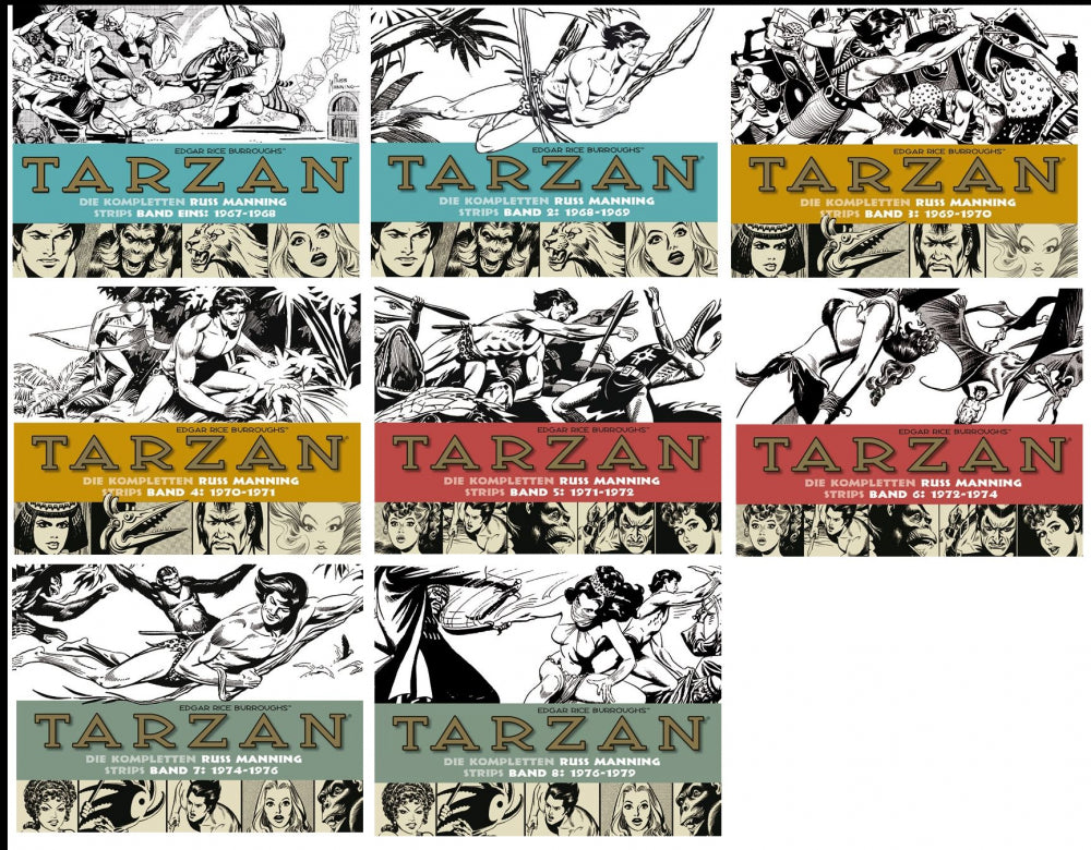 Tarzan - Die kompletten Russ Manning Strips, 1-8 Verlag: Bocola