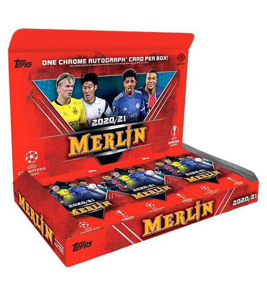SOCCER 2020-21 Topps Chrome Merlin Box UEFA Champions