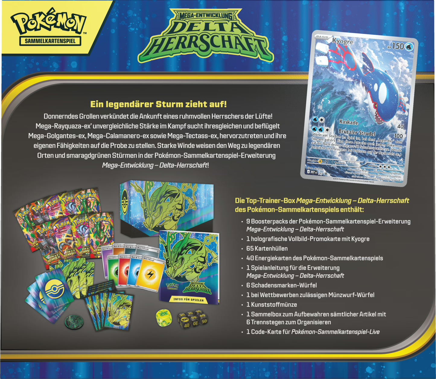 POKEMON Delta-Herrschaft Top-Trainer-Box DE (EVT 06. November 2026)