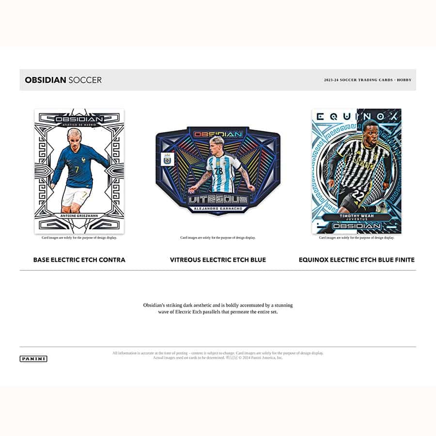 SOCCER 2023-24 Panini Obsidian International Hobby Box (1+1 Auto/ Memo)
