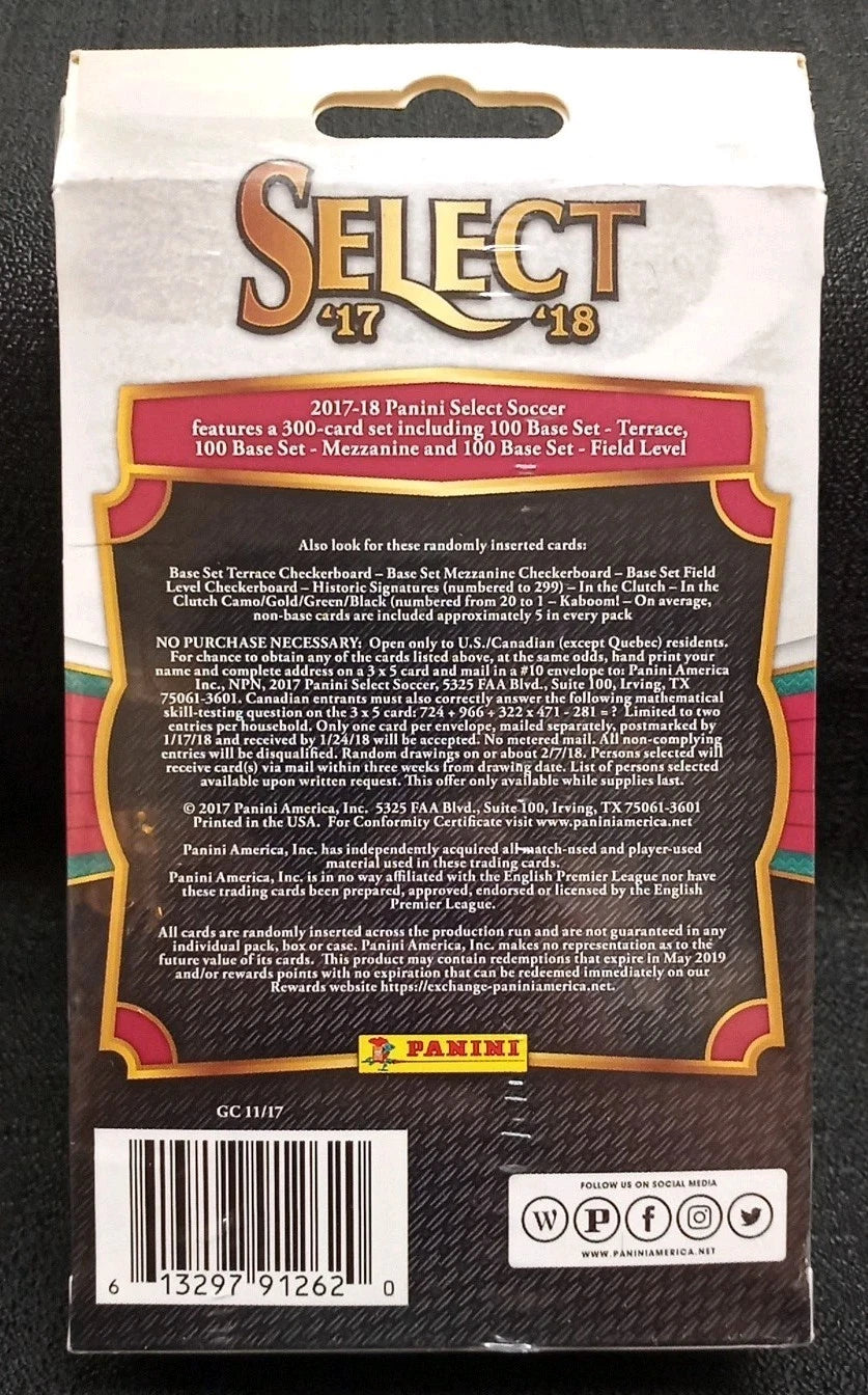 SOCCER 2017-18 Panini Select Hanger Box box