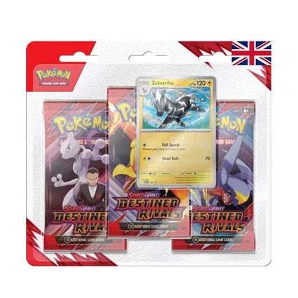 POKEMON Destined Rivals 3 pack blister booster EN
