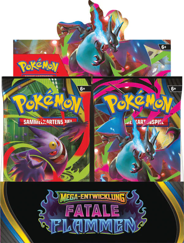 POKEMON Mega-Entwicklung: Fatale Flammen Booster-Display (36 Packs) DE (voraussichtlich ab 14. November 2025)