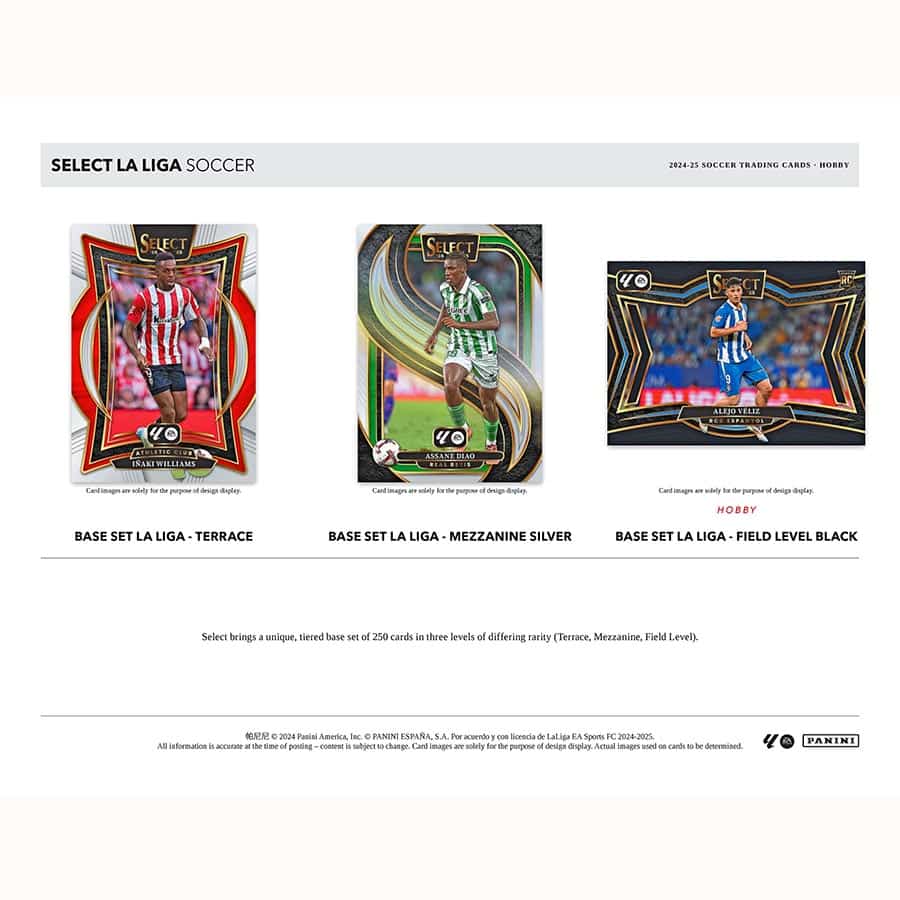 SOCCER 2024-25 Panini Select La Liga Hobby Box (3 Auto/Memo)