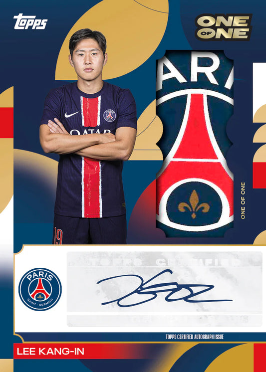 SOCCER Topps Paris Saint-Germain 2024/25 Team Set (1 auto or relic)