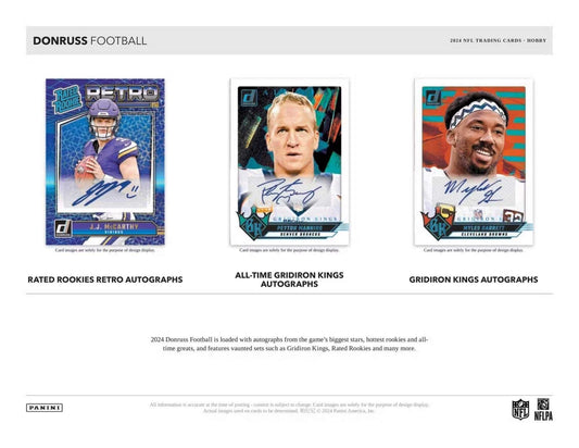 NFL 2024 Panini Donruss Football - Retail Box