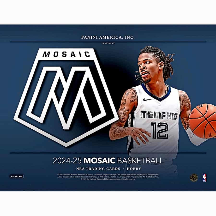 NBA 2024-25 Panini Mosaic Basketball Hobby box (2 Auto)