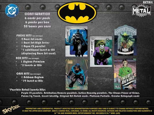 Upper Deck Batman Skybox Metal Universe Blaster Box