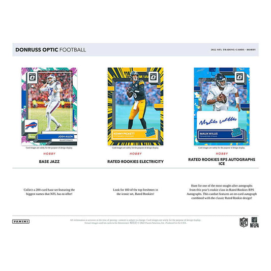 NFL 2022 Donruss Optic Football Hobby box ovp