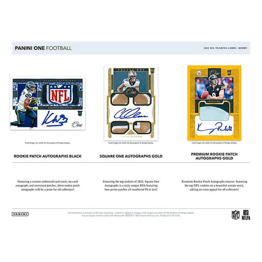 NFL 2022 Panini One Football Hobby Box