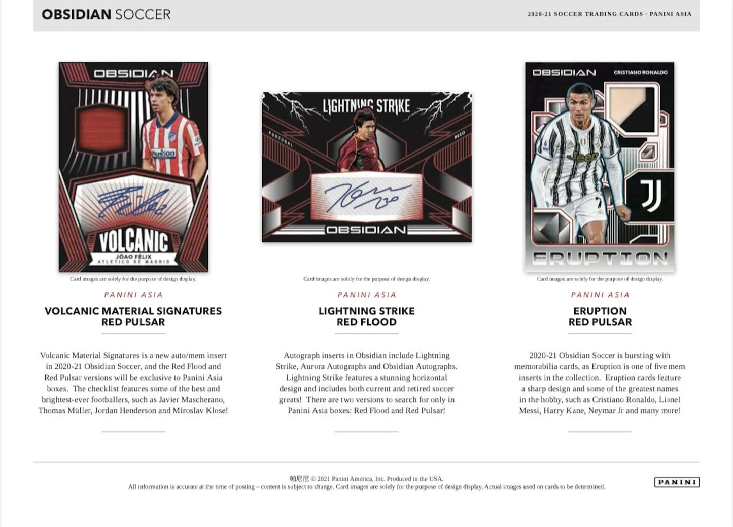 SOCCER 2020/21 Panini Obsidian Tmall Box