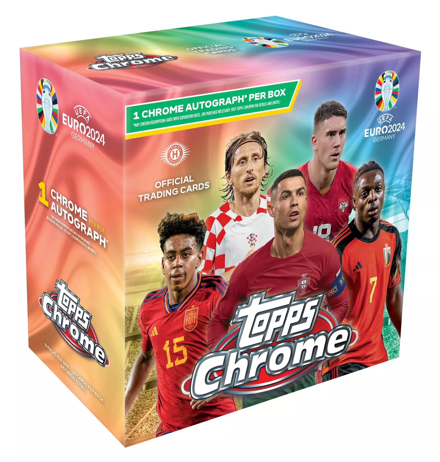 SOCCER Topps Chrome UEFA EURO 2024 Box 1 Auto