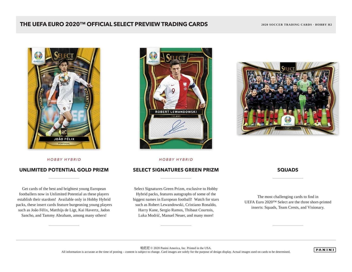 SOCCER 2019/20 Panini Select UEFA Euro Soccer (Fußball) Hybrid Hobby Box