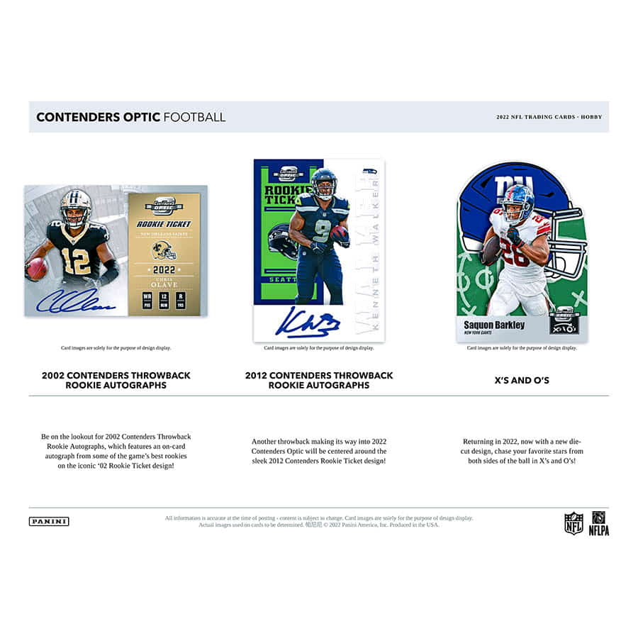 NFL 2022 Panini Contenders Optic Football Hobby Box