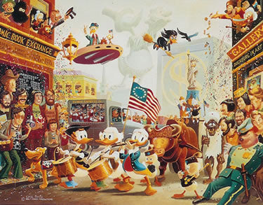 BARKS LITHOGRAPHIE July Fourth in Duckburg (Signed Limited Edition, 350 Ex)