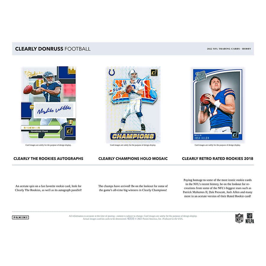 NFL 2022 Clearly Donruss Football Hobby Box (1 Autograph)